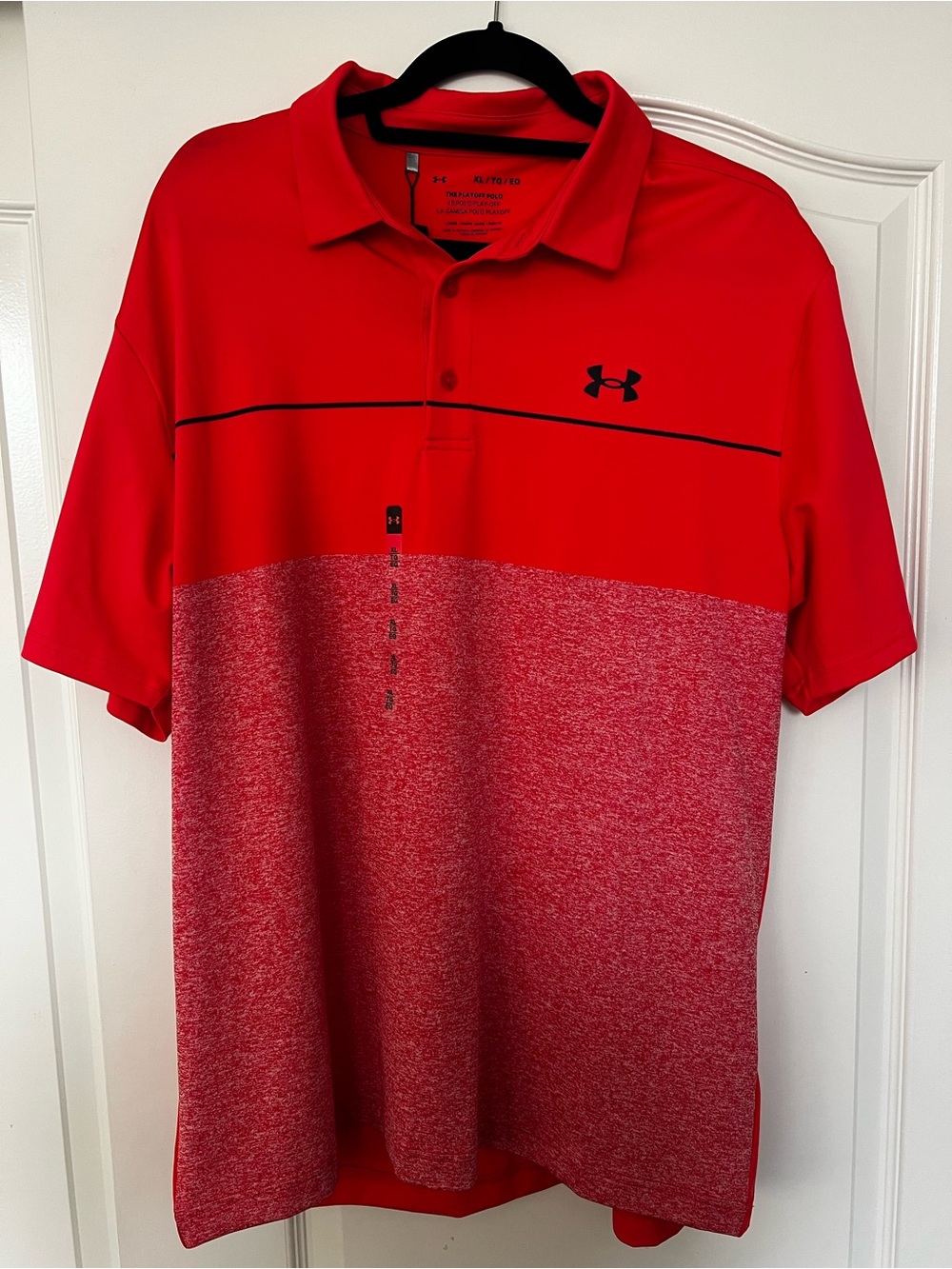 Under Armour Men’s Red Two-Tone Polo